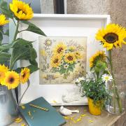 Étude aux tournesols - Linen