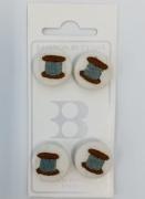 Cloth Buttons - Spools