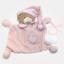Doudou Bear with Decorative Bib to Embroider - Pink