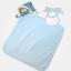 Teddy Bear Doudou with Decorative Bib to Embroider - Blue