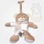 Accordion Bear Carillon with Decorative Bib to Embroider - Cream