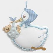 Stork Birth Ribbon - Blue
