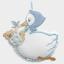 Stork Birth Ribbon - Blue