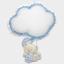 Baby Bear Birth Ribbon on Swing with Cloud - Blue