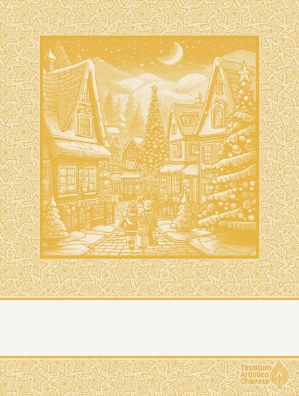 Kitchen towel - Paesaggio - Yellow