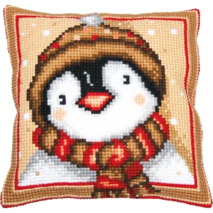 Front Cushion: Penguin