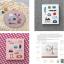 74 mini-motifs brodés