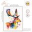 Deer in rainbow colours
