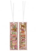Bookmark - Cats on book piles (2)
