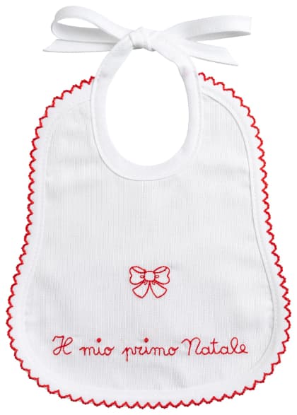 Baby Bib - My first Christmas - Bow