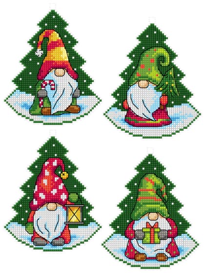 Gnomes inside Christmas Trees (4)