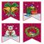 Christmas flags - red (4)