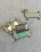 Embroidery Thread Holder - Dachshund