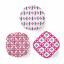 Kit Sashiko Hitomezachi Olympus - 3 red brooches