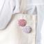 Kit Sashiko Hitomezachi Olympus - 3 red brooches