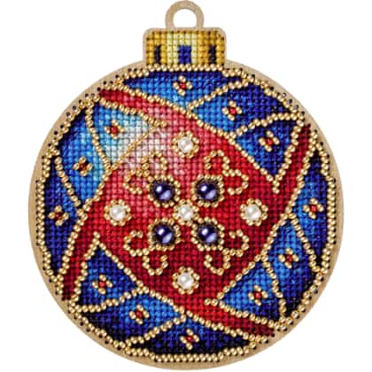 Christmas ball - Blue-Red