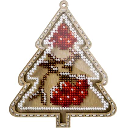 Christmas tree with red berries