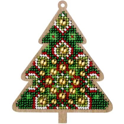 Christmas tree with flowers