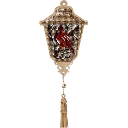 Lantern with robin