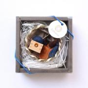 Seki Mini Scissors and Mini Masu Pincushion - Blue