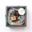 Mini Seki scissors and mini Masu pin cushion - Green