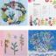 Collages floraux au crochet