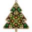 Christmas tree with flowers