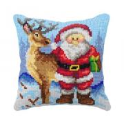 Cushion - Santa Claus and Reindeer