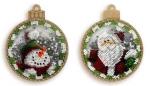 Christmas ball - Snowman and Santa