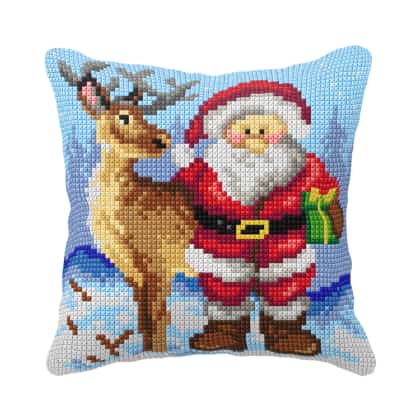 Cushion - Santa Claus and Reindeer