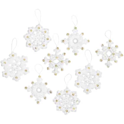 Felt Ornaments Applique Kit - Elegant Christmas Snowflake