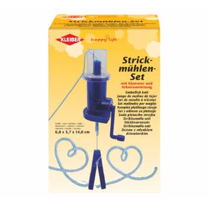 Embellish knit with clamp