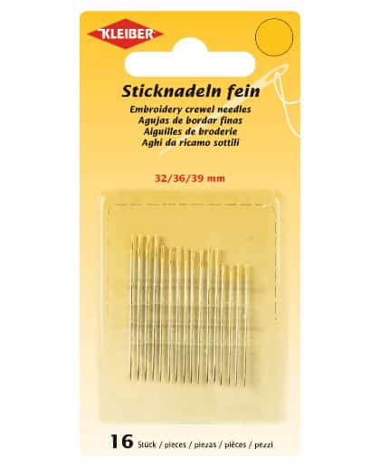 Embroidery crewel needles 32-36-39 mm
