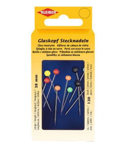 Glass head pins
