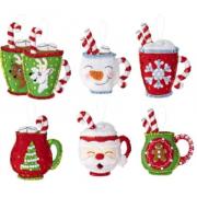 Felt Ornaments Applique Kit - Cozy Christmas