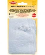 Laundry net with drawstring - White