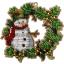 Wreath with Snowman