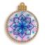 Christmas ball - Blue Christmas star