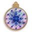 Christmas ball - Blue Christmas star