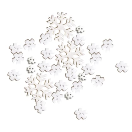 Button Basics - Snowflakes (10683)