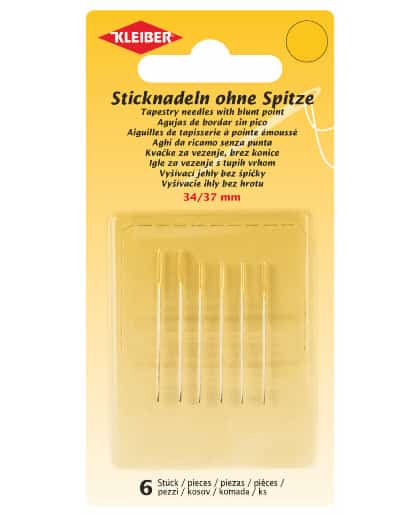 Tapestry needles with blunt point 34-37 mm