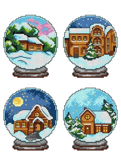Winter Houses in Balls (4)