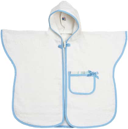 Poncho Bathrobe 2-3 year - Baloon Tales - Sky Blue