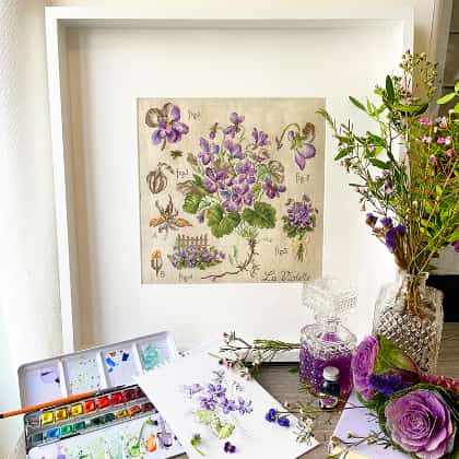 Étude à la violette - Linen