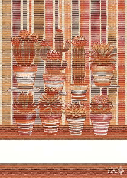 Kitchen towel - Eulalia - Red