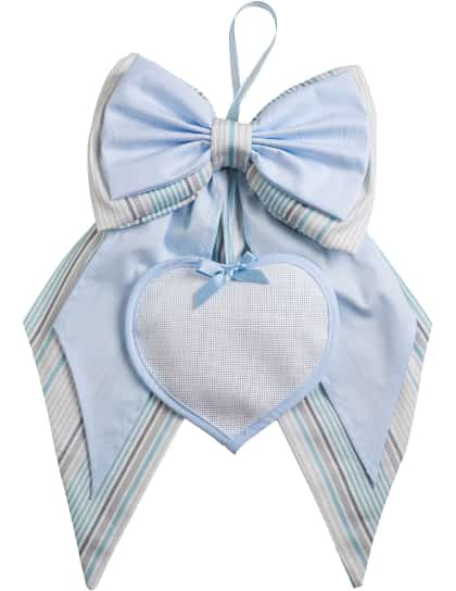 Birth Ribbon with Heart - Baloon Tales - Sky Blue
