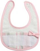 Terrycloth Baby Bib - Baloon Tales - Pink