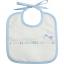 Rectangular terrycloth baby bib - Baloon Tales - Sky blue
