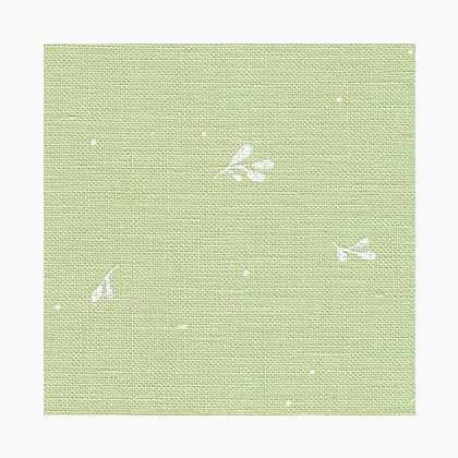 Belfast Linen 32ct - Leaves - Green/White