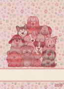 Kitchen towel - Wooff - Red